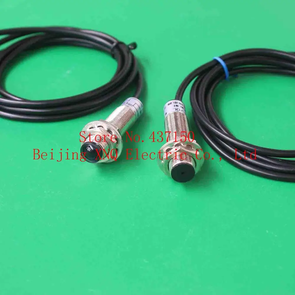 M12 лазерный датчик Видимый красный свет ультра Дальний радиопереключатель NPN