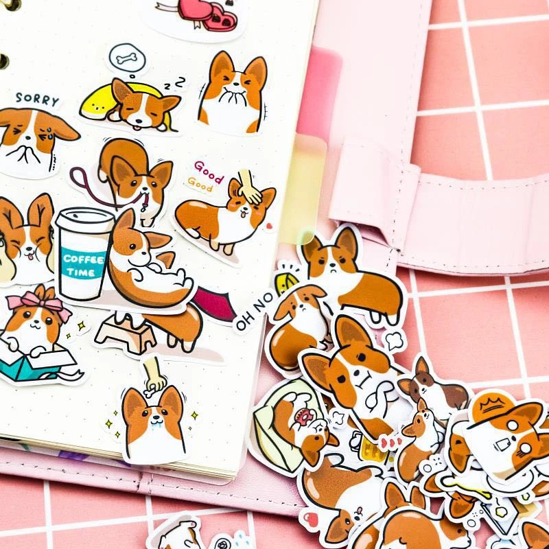 39 шт. креативные милые самодельные наклейки Coco dog для скрапбукинга телефона