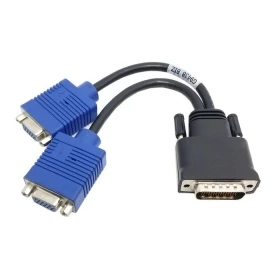 50 шт./лот DMS LFH 60pin на двойной VGA Женский сплиттер монитор проектор кабель для Matrox