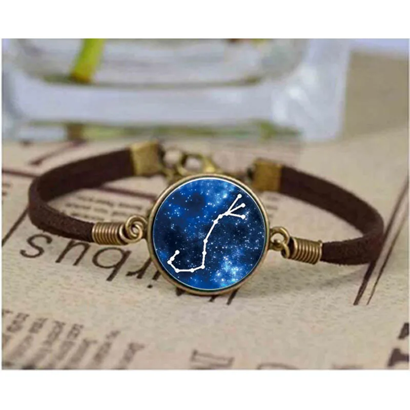 Для малышей с принтом Скорпион зодиака Созвездие браслет со знаком скорпиона