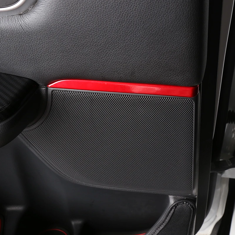 

For Honda CR-V CRV 2017 2018 Interior Car Door Speaker Stereo Audio Ring strip Cover Trims Car styling accessories 4pcs