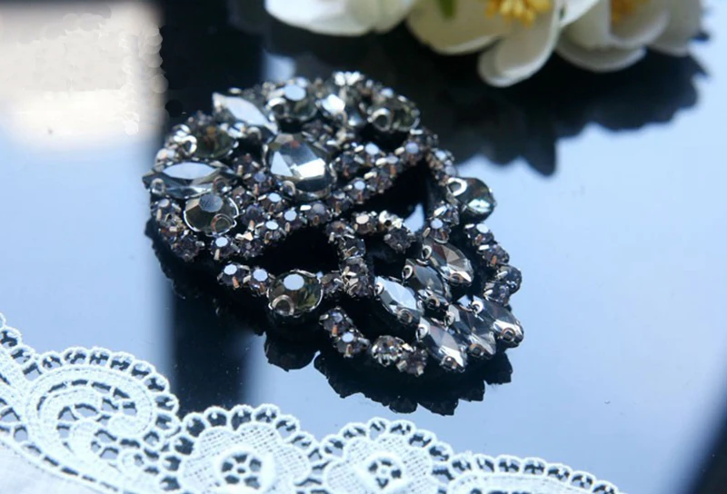 Новинка 2018 стразы вышитые блестками в виде черепа нашивки для одежды сделай сам