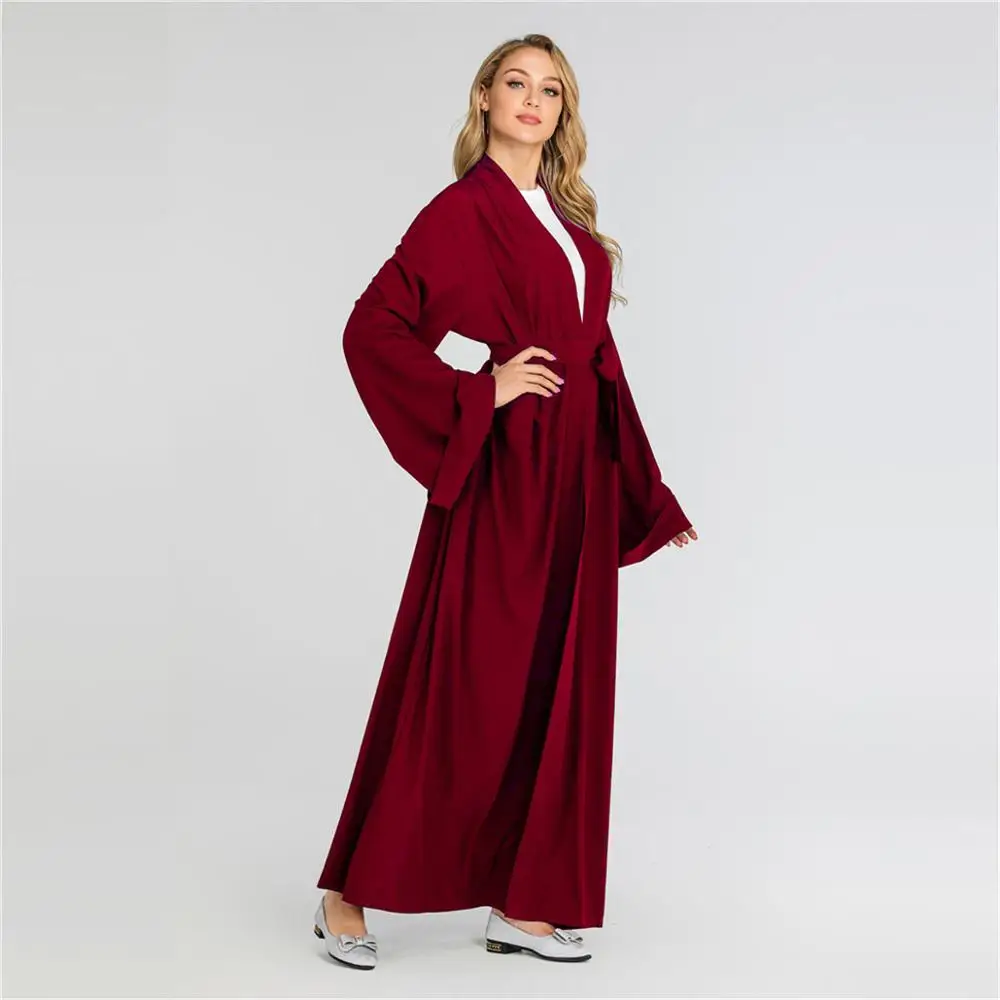 Женское мусульманское платье Кафтан Abayas кимоно в Дубае Musulmane Турецкая