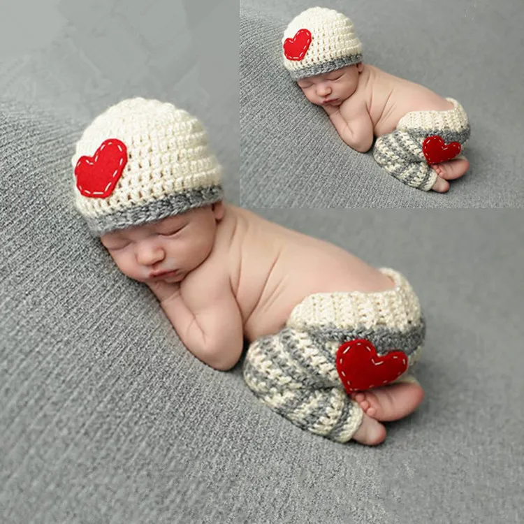 2017 креативная ручная вязаная крючком Одежда для новорожденных Модная фотография