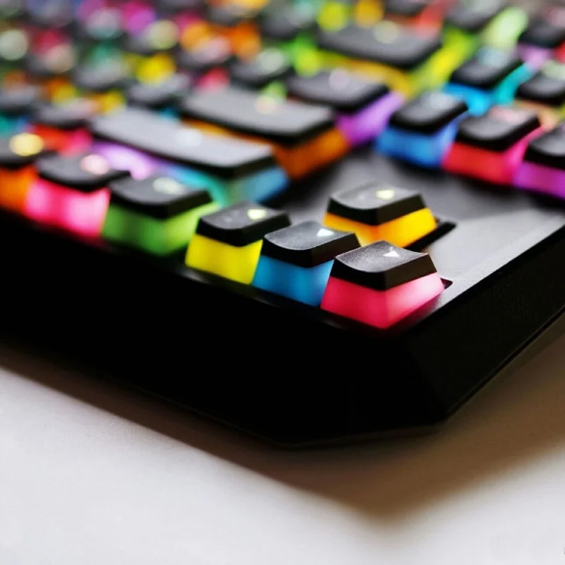 Механическая клавиатура с подсветкой полупрозрачная толстая PBT OEM профиль 104