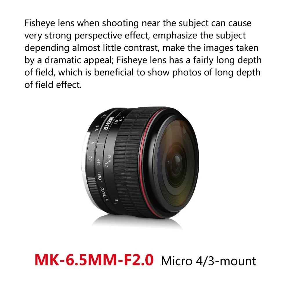 Meike 6 5 мм f2.0 ультра широкий ручной фокус круглый Рыбий глаз объектив для Panasonic Olympus