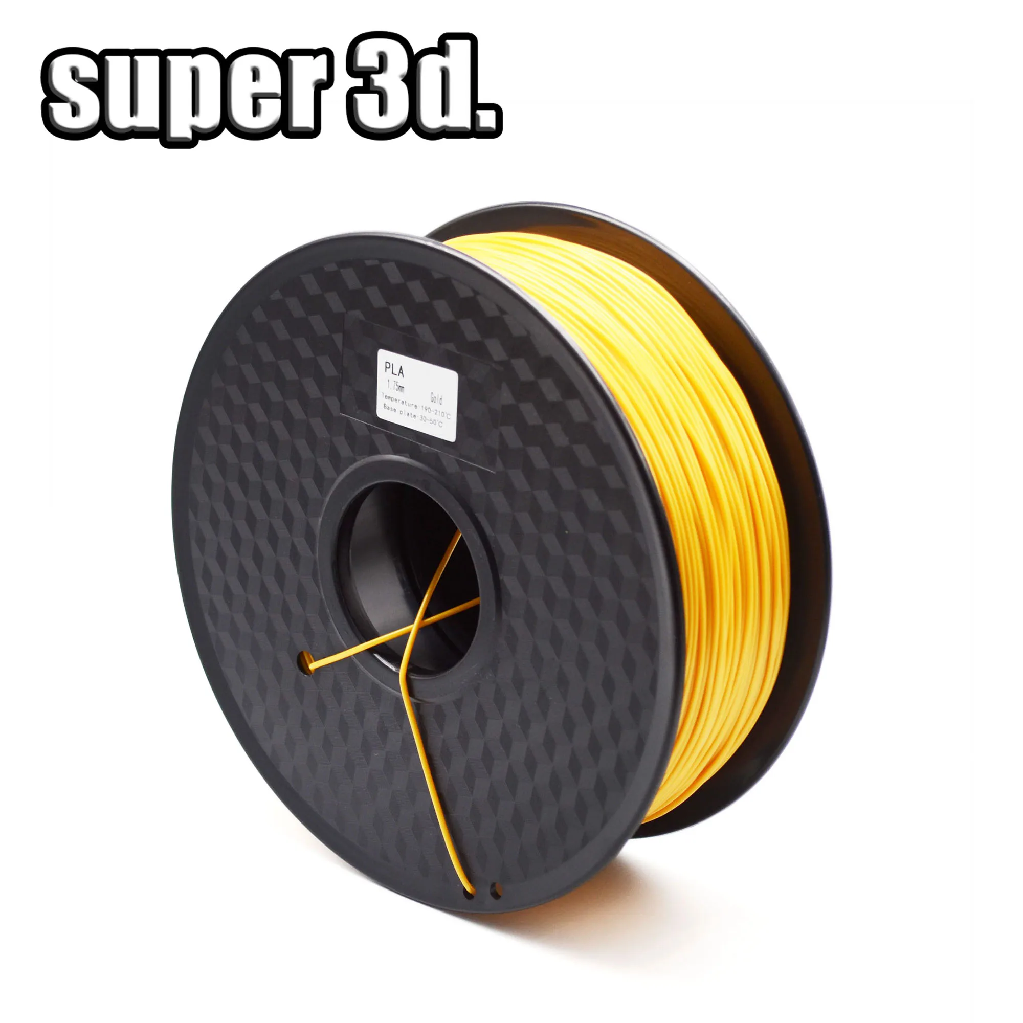 Gold PLA Fliament 1 кг PLA 1,75 мм нити пластиковые резиновые расходные материалы материал для 3D принтера - Цвет: Gold