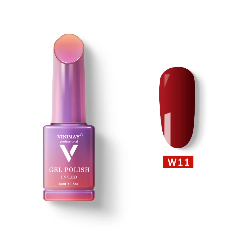 W11 VINIMAY,, красный Гель-лак для ногтей, полуперманентный УФ-лак для ногтей, Гель-лак для маникюра, лак для ногтей - Цвет: W11