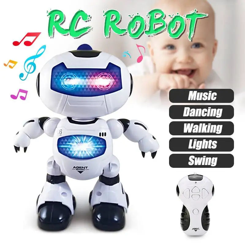 Высокое качество Domibot Электрический Интеллектуальный CuteRobot RC музыкальный танцующий робот, Легкий Робот для детей, подарок