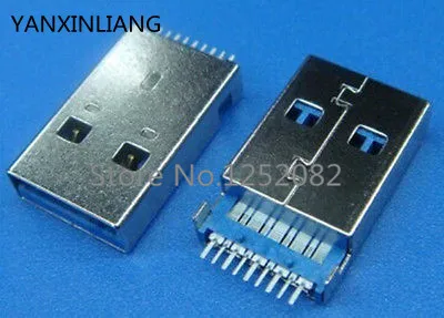 Штепсельная Вилка USB 3 0 Type A 9 Pin SMD 2 DIP PCB 5 шт.|connector ring|plug bodyconnector auto |