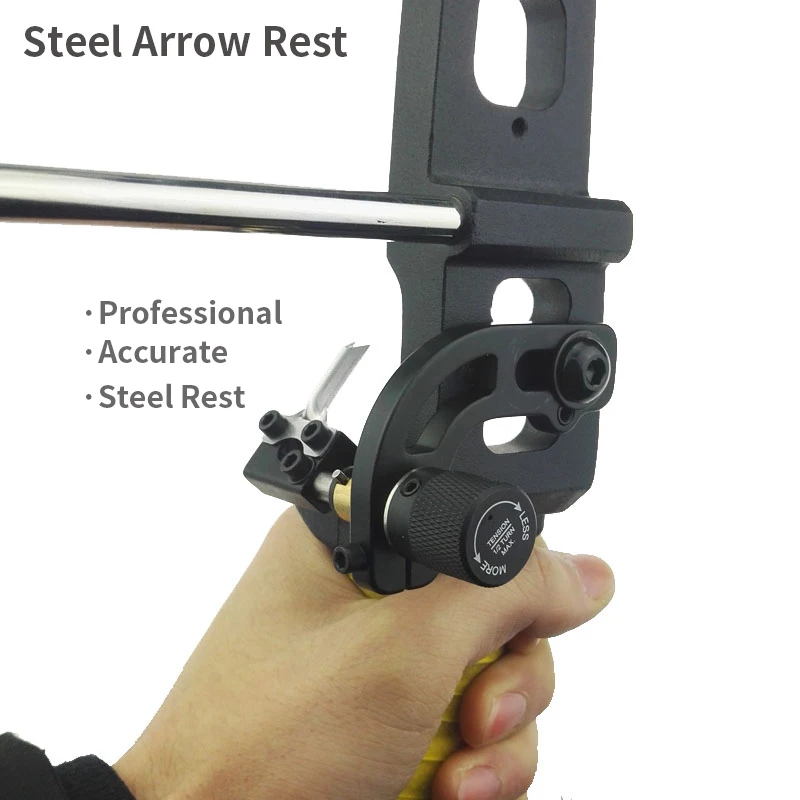 

Recurve Bow Arrow Steel Rest Archery Hunting Shooting Arrow Rest Compound Bow Competition Bow and Arrow Accessories Metal