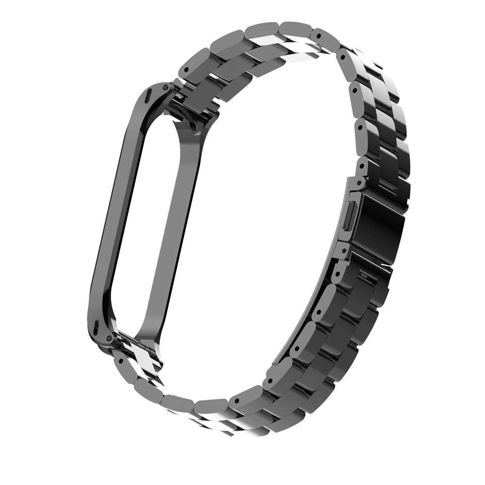 Hangrui металлический ремешок из нержавеющей стали для mi band 4 браслет для Xiaomi mi Band 3 ремешок на запястье mi band 4 металлические ремни