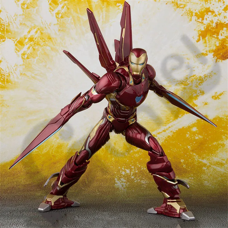 Новые горячие чудеса Мстители 4 Endgame War SHF Ironman MK50 набор нано оружия 3 бесконечные