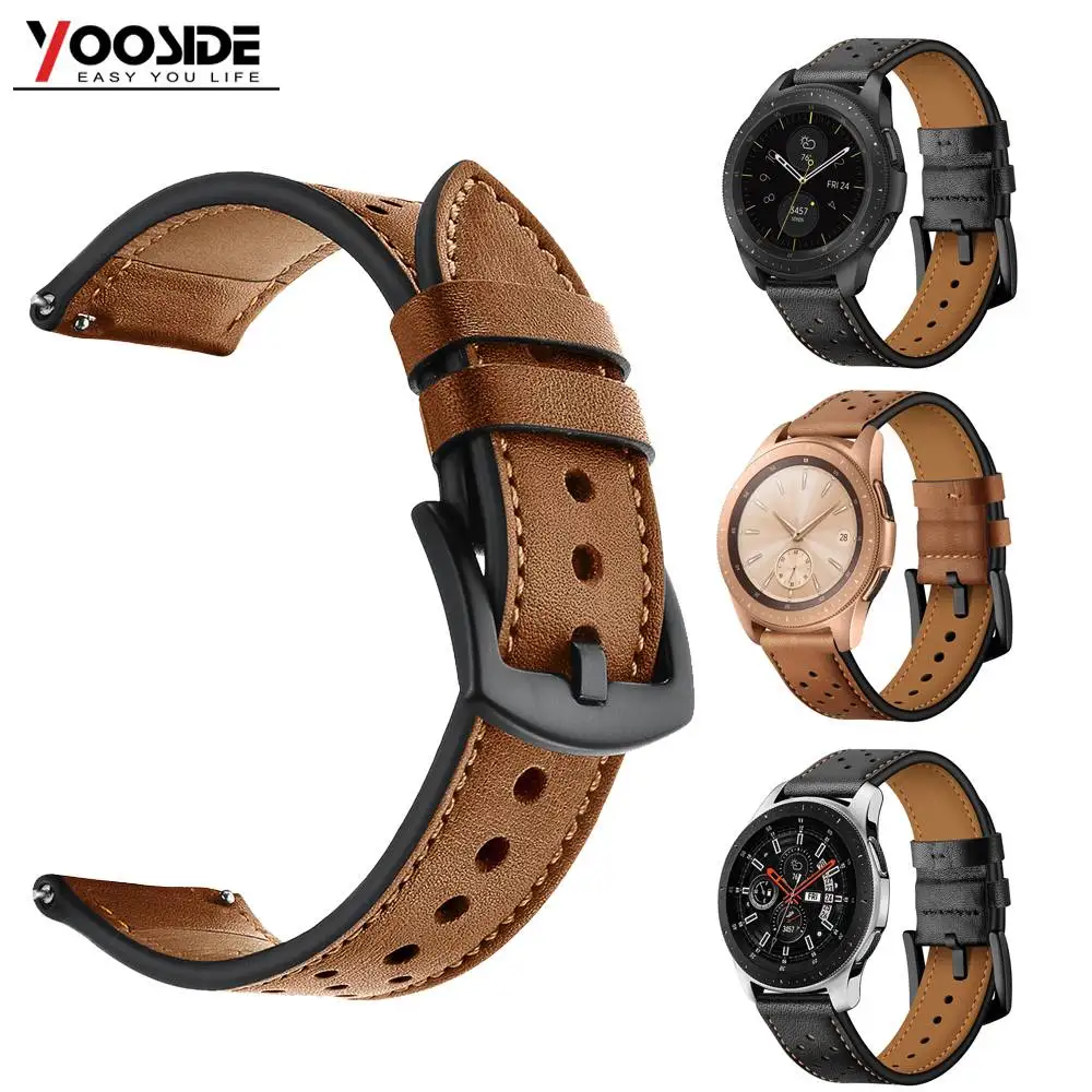 Ремешок из мягкой натуральной кожи для Samsung Galaxy Watch 46 мм/42 мм|Смарт-аксессуары| |