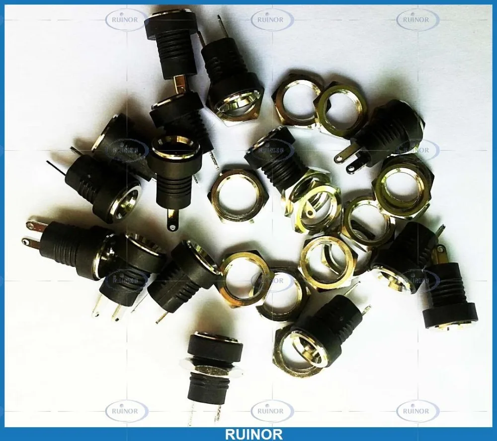 Штепсельная Вилка с 2 контактами для пайки 50 шт. медный разъем 5 мм x 1 постоянного