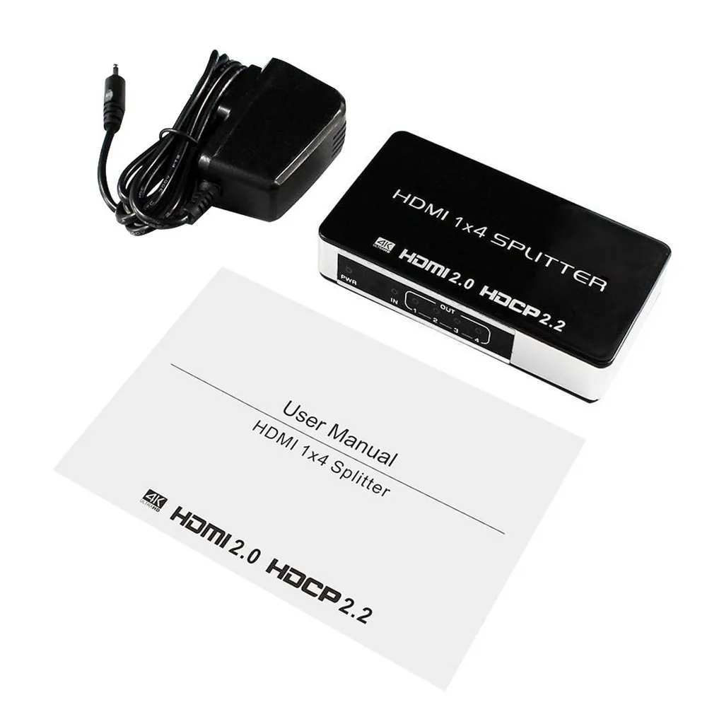 Переходник UHD HDMI 4K 60 Гц 1x4 1 вход 4 выхода 2 0 HDCP разделенный ретранслятор