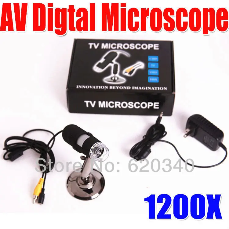 Цифровой микроскоп 1200X AV цифровой с высоким разрешением электронный