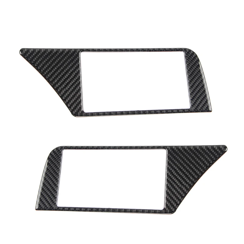 

For Audi A4 B8 2009 2010 2011 2012 2013 2014 2015 2016 Carbon Fiber Navigation Panel Screen Frame Decor Cover Sticker Trim
