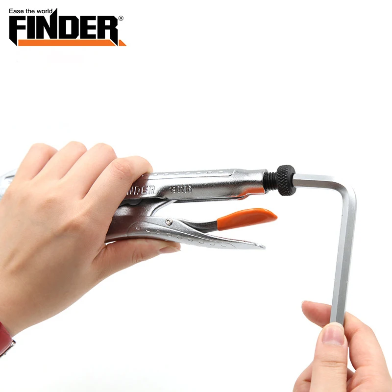 Искатель 7 дюймов щипцы FINDER инструменты с круглым носком тисков инструмент хром