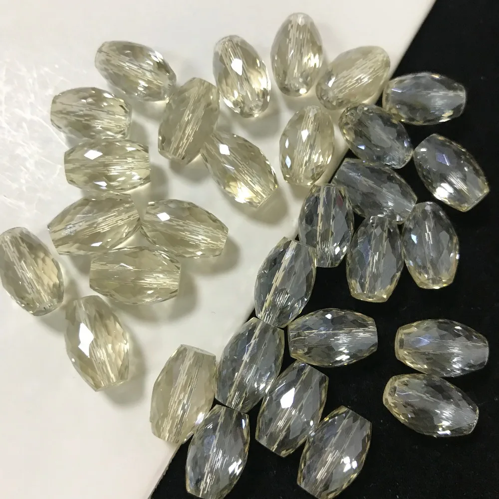 50pcs 8x12mm Drum Drop Bicone Austria Crystal beads Charm loose spacer Beads DIY Earrings necklace hadicraft bracelet jewelry | Дом и сад