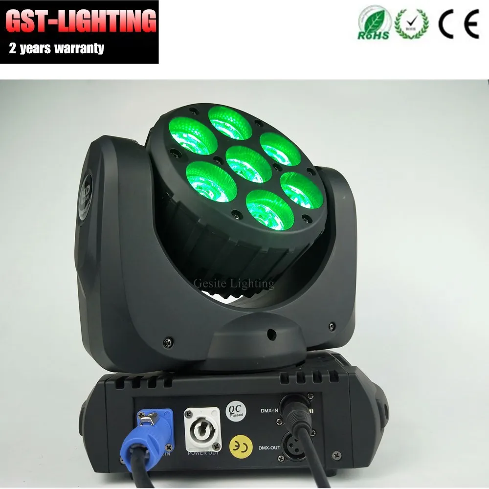 4PCS/LOT 7pcs 12w 4in1 RGBW Stage Light Moving Head Beam Party Dj DMX | Lighting Effect