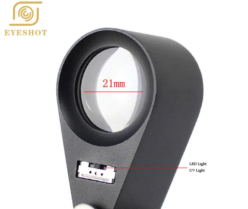 EYESHOT Мини 10X/20X/30X 30x-21mm Лупа тройное увеличительное ювелирное изделие глаз Стекло