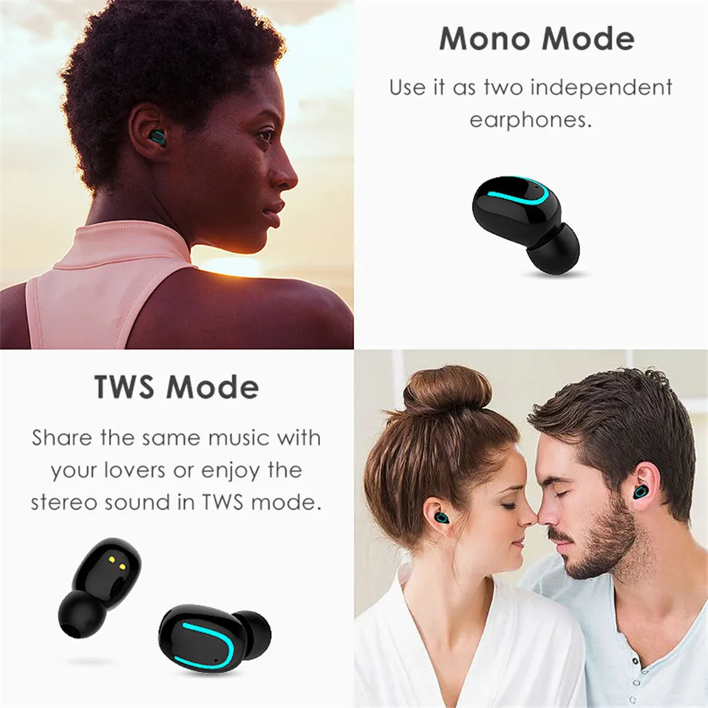 Bluetooth наушники настоящие беспроводные Blutooth 5 0 мини TWS гарнитура для Apple iPhone Samsung