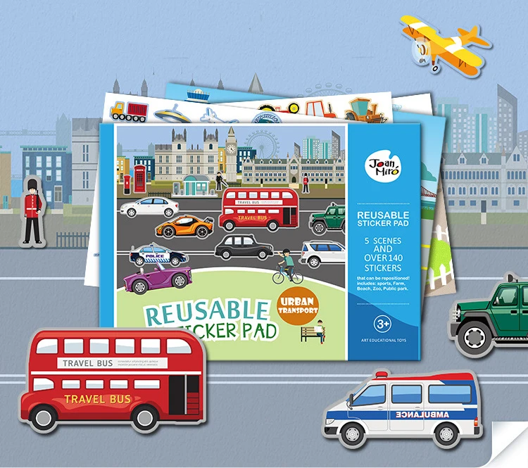 Оригинальная детская наклейка многоразовая самоклеящаяся прозрачная ПВХ-пленка