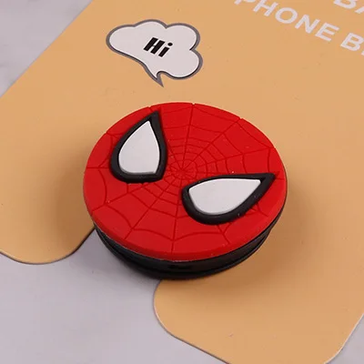 Spiderman Универсальный кронштейн-подставка для телефона, расширяющаяся подставка, растягивающийся держатель для телефона, милая мультяшная подставка для iphone 7 8 X XS MAX XR 6S - Цвет: Spiderman