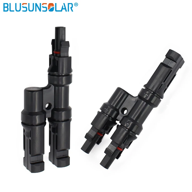 

Blusunsolar 50 Pairs TUV Approval IP67 Solar PV Parallel Branch Splitter Solar Panel Cable Solar 2-1T Branch Connector