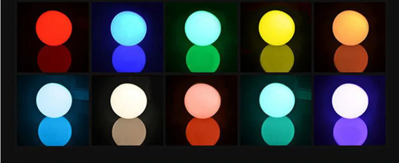 RGB E27 B22 E26 светодиодный яркий светильник высокой мощности 30 Вт 220 В светодиодный мини RGBW глобус лампочка красочный с пультом дистанционного управления светильник