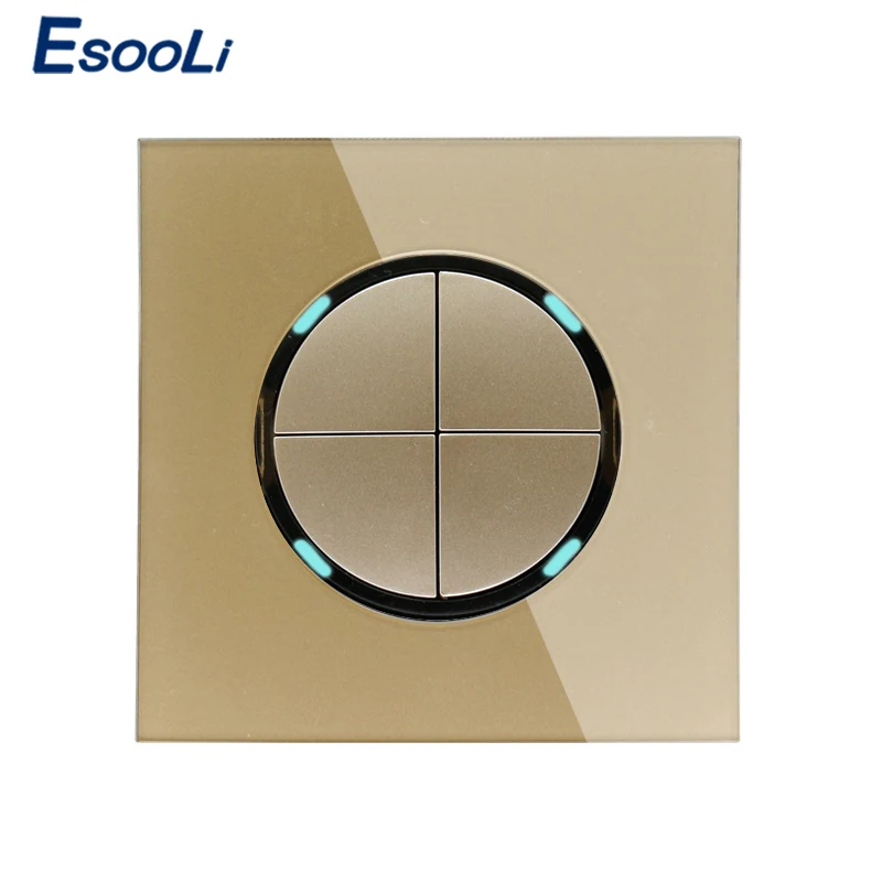Esooli Новое поступление 2019 панель из золотого хрусталя 4 банды 1 способ случайный