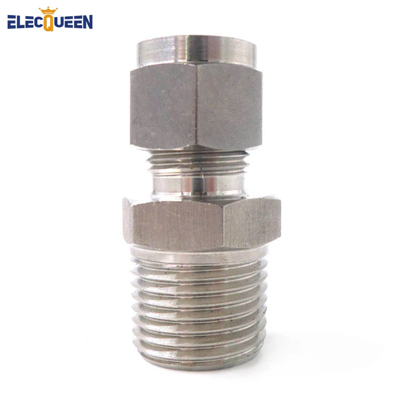 

Компрессионный фитинг из нержавеющей стали-1/2 "Male MPT x 3/8" Comp, фитинг для домашнего пивоварения-трубка для домашнего пивоварения Dip