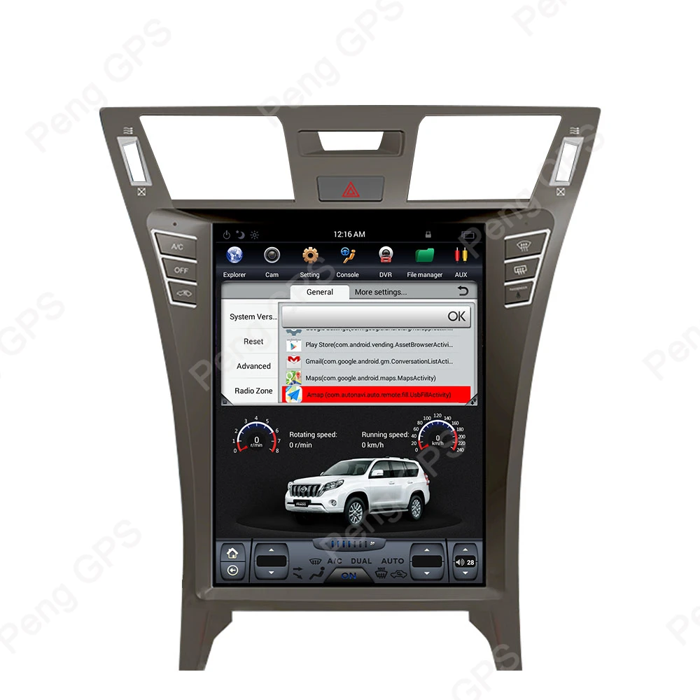 12,1 дюймов Android 8,1 Tesla вертикальный экран для Lexus LS460 2007- gps-навигация, dvd-плеер 4G+ 32G ips 4K мультимедийный блок