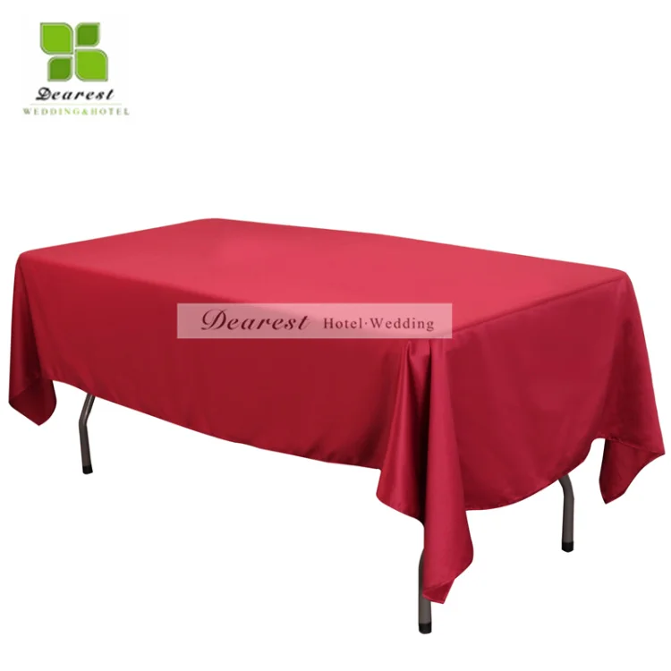 burgundy Дорогой 2 шт. Матовая атласная Скатерть 4 фута 6 футов 8 футов для банкета скатерть из полиэстера для банкета отеля белый черный красный синий - Цвет: burgundy