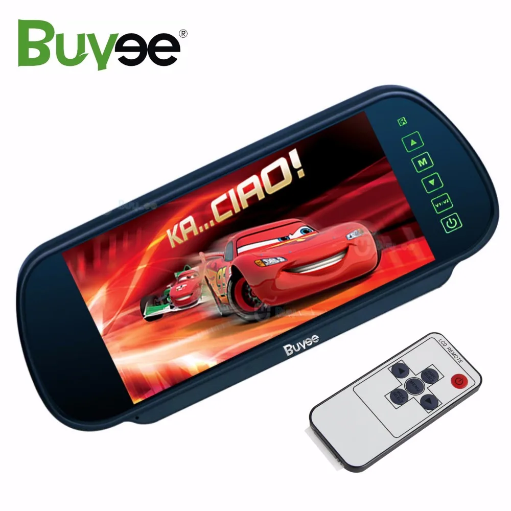 Buyee беспроводной HD 7 дюймов цветной TFT lcd Автомобильный зеркальный монитор для