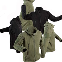 new tactical outdoor soft shell fleece jacket men army military thermal hunting clothes camping coat hiking sport hoodie jackets
