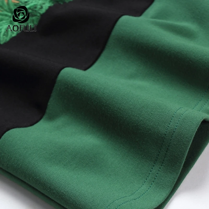 L/XL/5XL Большие размеры осенние вышитые платья новое осеннее женское свободное