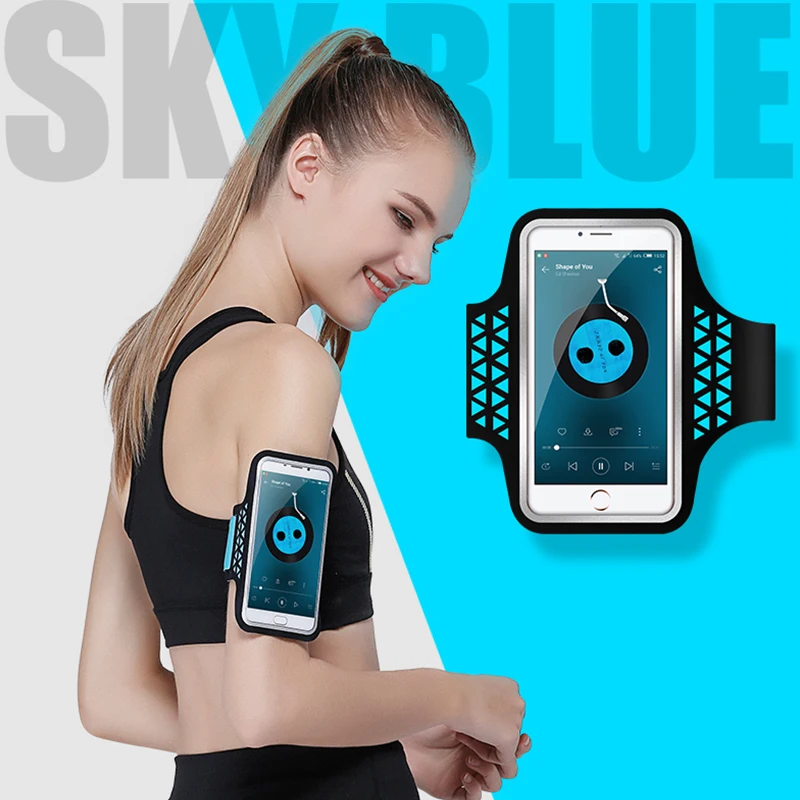 Haissky спортивный чехол для телефона на руку для iPhone X Xs Max 8 7 6 6S Plus Xiaomi держатель для мобильного телефона