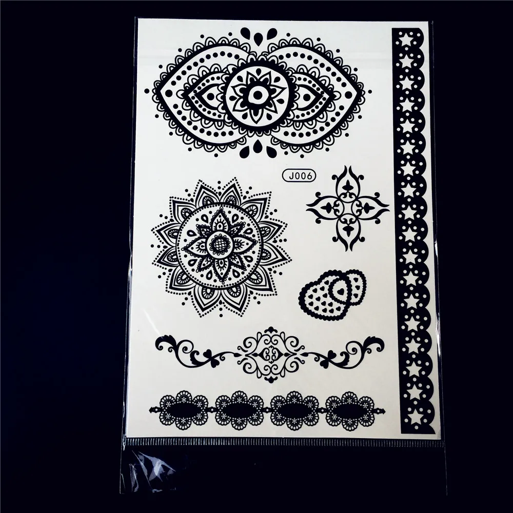 1 шт. сексуальный женский боди арт тату из белой хны кружевные цветы ювелирные