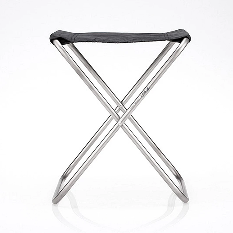 구매 Keith-순수 티타늄 접이식 의자, 초경량 휴대용 야외 하이킹 캠핑 낚시 전용 247g