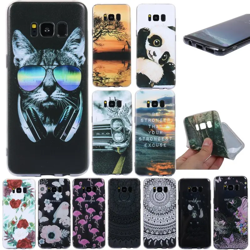 Мягкие чехлы из ТПУ для samsung Galaxy S8 чехол силиконового геля Coque плюс Чехол телефона