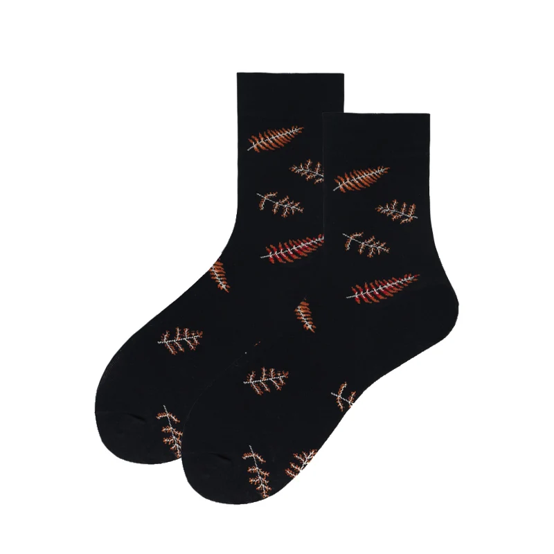 Носки мужские цветные из чесаного хлопка модные уличные смешные носки унисекс