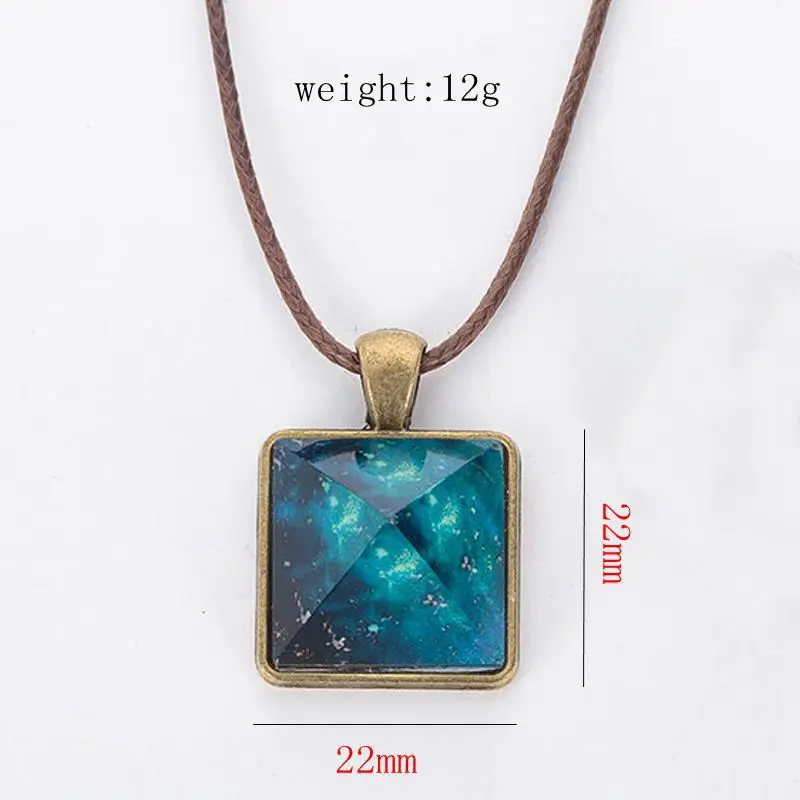 SUTEYI Космическая Звезда ожерелье от пыли треугольное геометрическое магическое