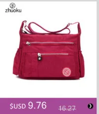 Zhuoku, крутые, крутые, Kipled, роскошные сумки, женские сумки, дизайнерские, большая емкость, сумка на плечо, водонепроницаемая, нейлоновая, женская сумка-мессенджер