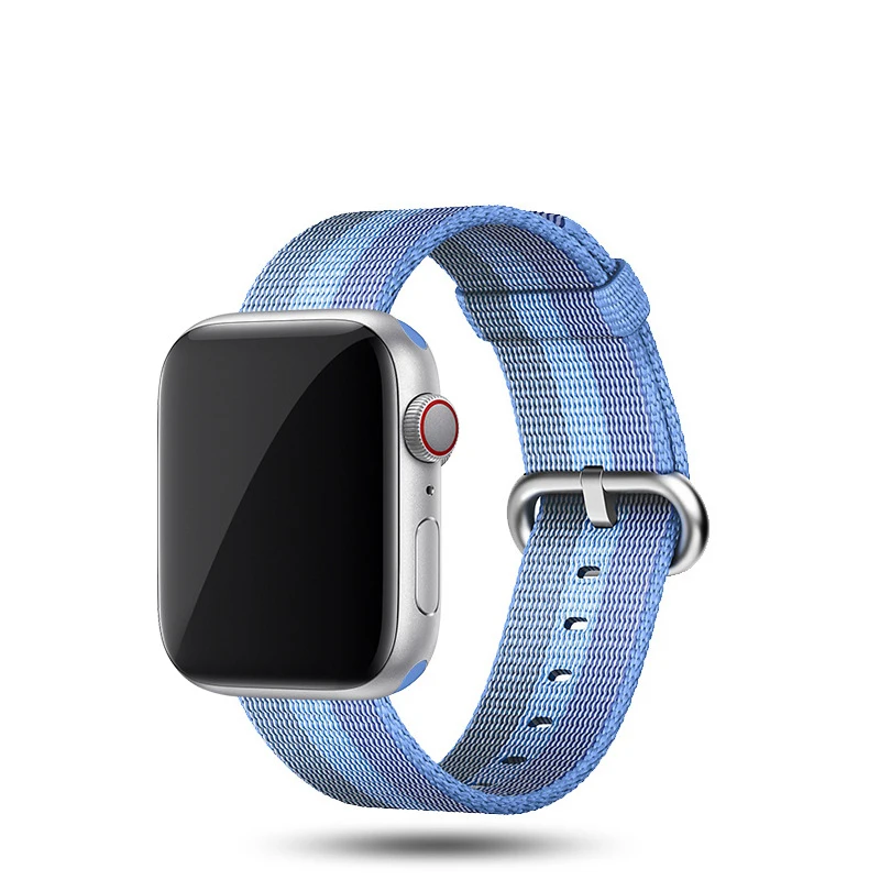 40 мм 44 мм ремешки для Apple Watch 5 4 3 2 1 ремешки для браслетов 38 мм 42 мм iwatch браслеты нейлоновые тканые спортивные дышащие Ремешки для наручных часов