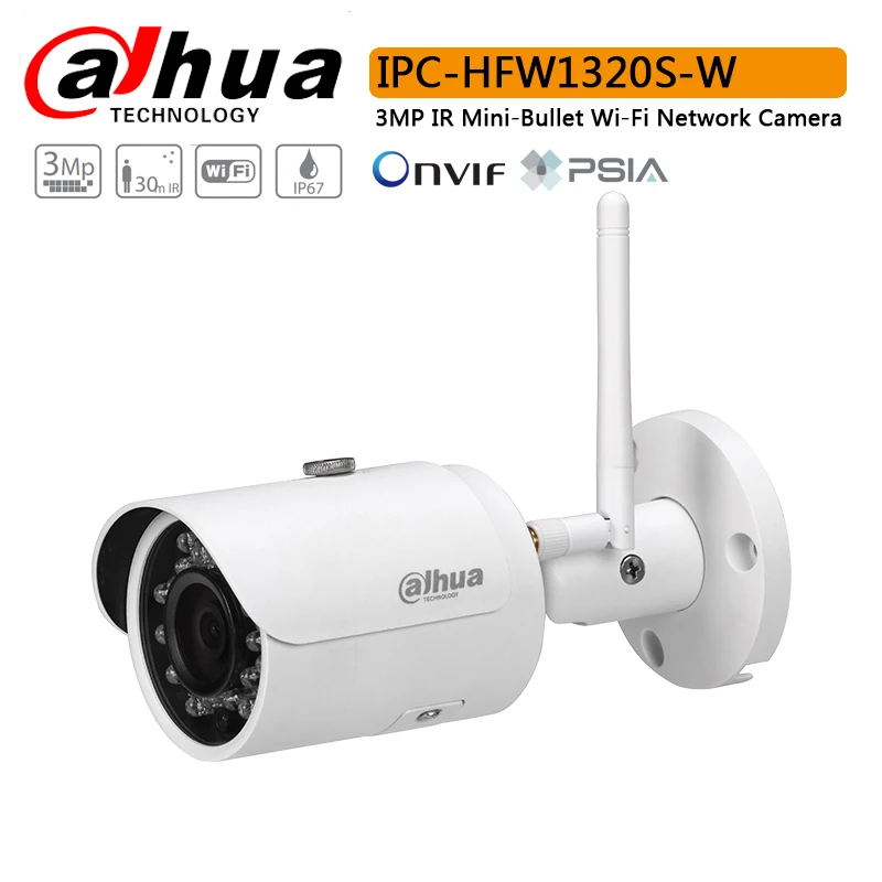 Сетевой видеорегистратор Dahua IPC-HFW1320S-W сети Wi-Fi камера pt с разрешением 3