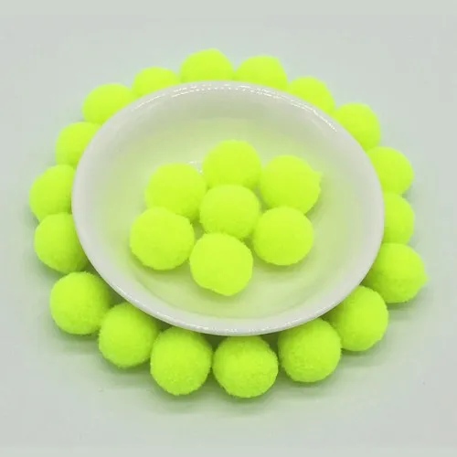 30 Bright yellow Помпон 8 мм, 10 мм, 15 мм, 20 мм, 25 мм, 30 мм, круглые помпоны, меховые шарики, поделки своими руками, помпоны для детей, свадебная одежда, шитье, домашние украшения - Цвет: 30 Bright yellow