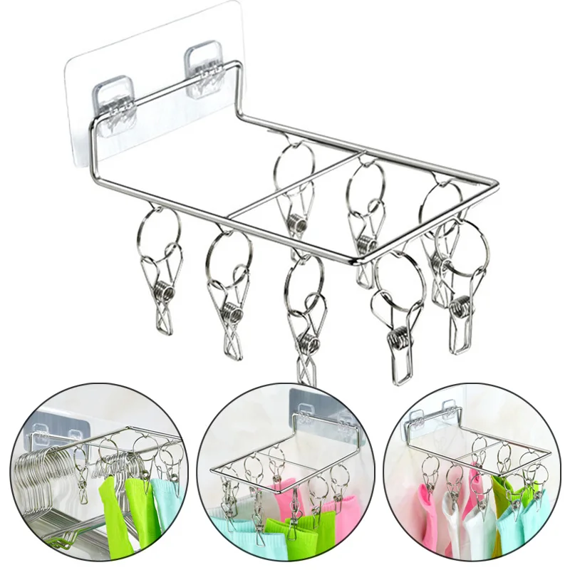 Безпробиваемый настенный многоцелевой одежды Носки Нижнее белье сушилка для |