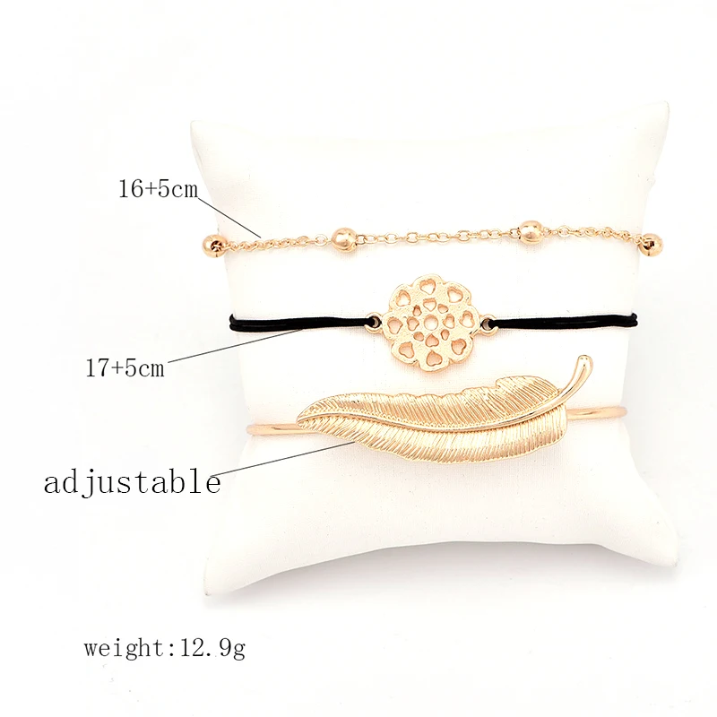 Женский Многослойный кожаный браслет в стиле бохо|bracelets & bangles|femme braceletgold love bracelet |